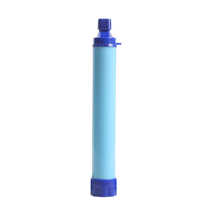 Straw Water Filter Survival Filtration Portable Gear Emergency Preparedness For Camping Travel-Blue