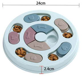 Dog Puzzle Feeder Toys for IQ Training Mental Enrichment-Blue