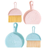 2 Sets Mini Dustpan and Brush for Small Animal Waste-B