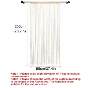 Home Decor Sequin Curtain for Doorway 37x79 inch Hanging-Champagne