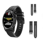 22mm 26mm Sport Silicone Watchband For Garmin Fenix  5Plus/5X Plus Easy Fit Quick Release Starp Black Steel Buckle-Black