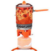 Outdoor Propane Camp Cooking Gear Portable Pot/Jet Burner Set for Hiking Emergency Use