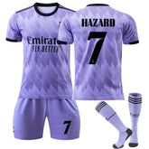 HAZARD #7 Real Madrid Club Away Jersey 2022/23 Soccer Jersey Kit For Adult Kids