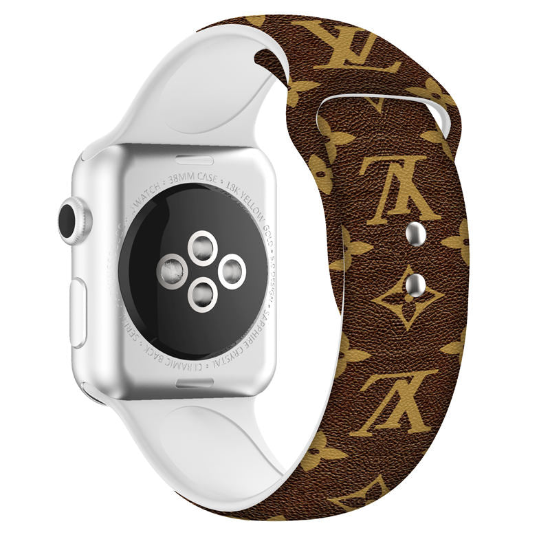 Fashion Painted Printing Silicone Watchband for Apple Watch SE & Series 6/5/4/3/2/1-B1