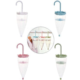 Pack of 4 Umbrella Shape Hanging Moisture Absorber for Wardrobe Multicolor