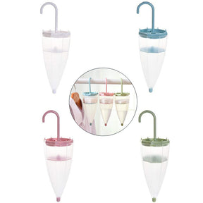 Pack of 4 Umbrella Shape Hanging Moisture Absorber for Wardrobe Multicolor