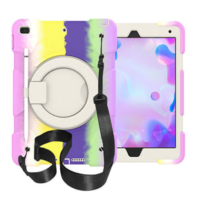 iPad Case For iPad 10.2 with 360¡ãSwivel Stand-Colorful Purple