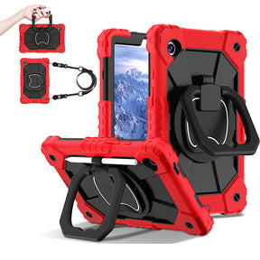 Samsung Galaxy A9 Plus Rugged Tablet Case with Handle Shoulder Strap-K