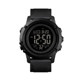 Digital Sports Watch Back Light Watch-BlackA