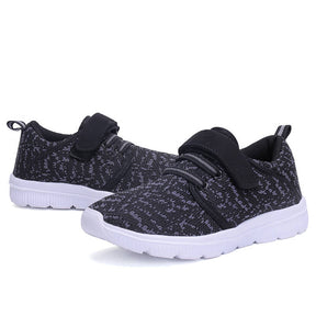 Kids Lightweight Breathable Running Sneakers Sport Casual Shoes for Boys Girls-BlackGray