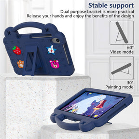 Strawberry Tablet Case with Shoulder Strap Stand for Samsung Galaxy Tab A 8.4 inch 2020-NavyBlue