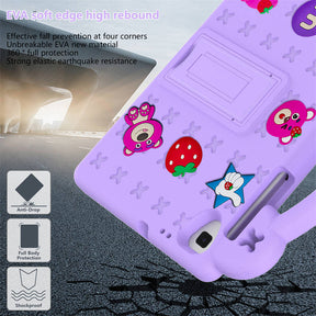 StrawberryTablet Case with Holder Shoulder Strap for Samsung 10.1 inch Galaxy Tab A T510/T515-LightPurple