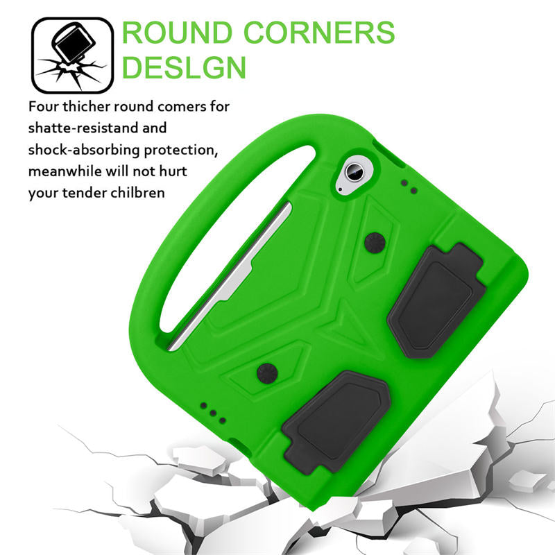 Sparrow iPad Case Kids Safe Shockproof Handle Stand Cover For Mini6-Green