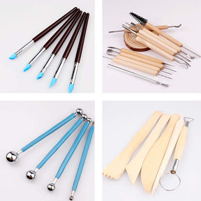 37 Pcs Clay Sculpting Tools Set with Storage Bag for Sculpture Pottery