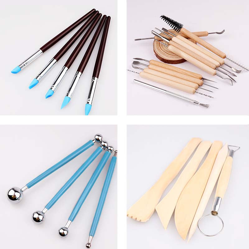 37 Pcs Clay Sculpting Tools Set with Storage Bag for Sculpture Pottery