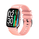 F37 HD Smart Watch Fitness Tracker with Blood Oxygen Temperature Sleep Monitor-Pink