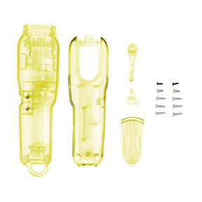 Clear DIY Back Housing Transparent Back Cover for Wahl 5-Star Series Magic Clipper Cordless 8148-Yellow