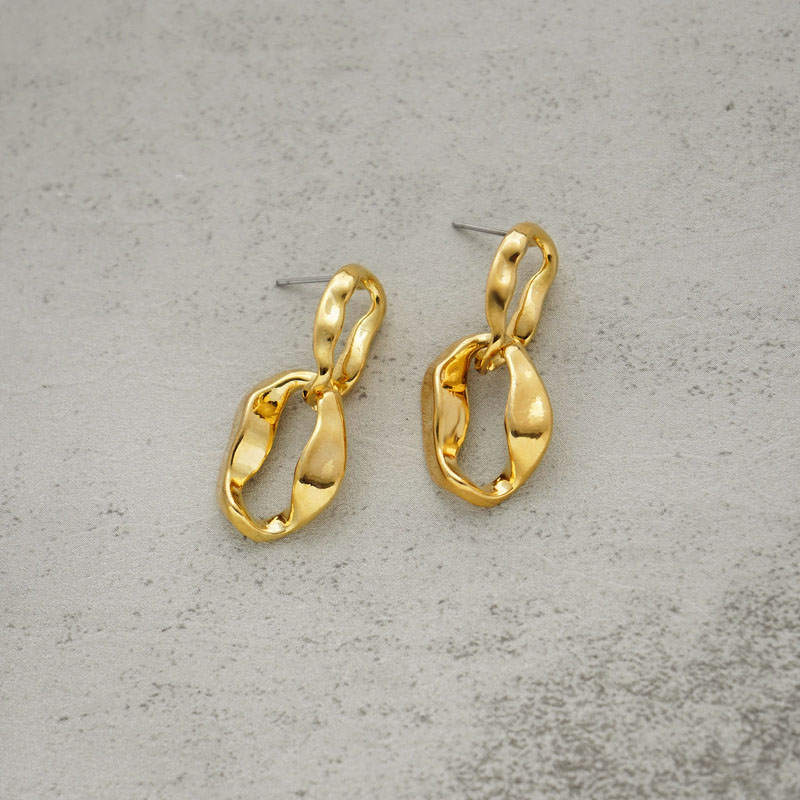 Irregular Geometric Classy Earrings Double Hoop Earrings for Women