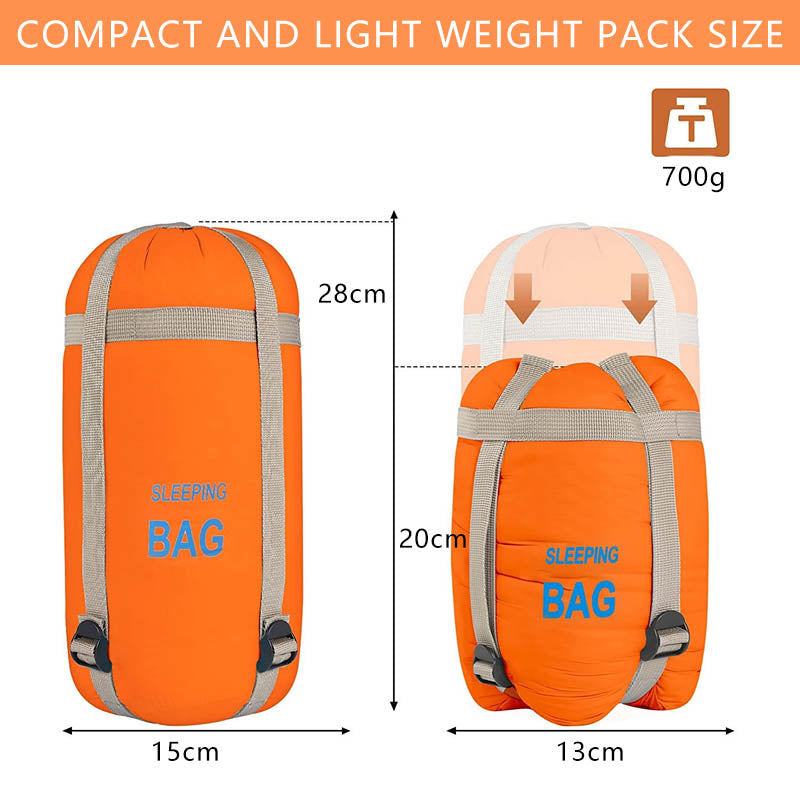 Ultra-Light Warm Sleeping Bag for Outdoor Camping-Orange