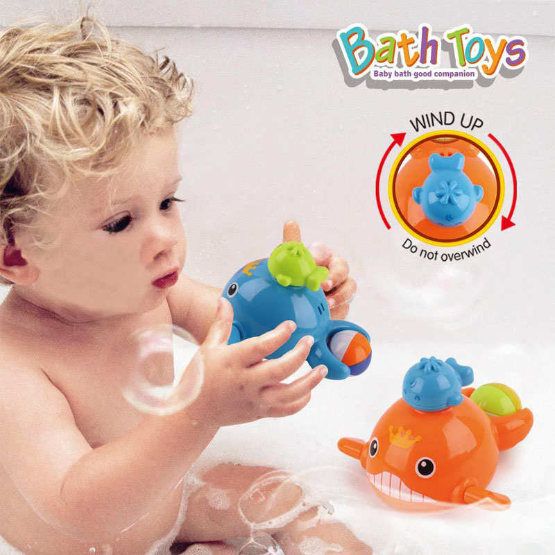 8Pcs Baby Bath Toys Fishing Games Swimming Whales for Age 18 Months and up