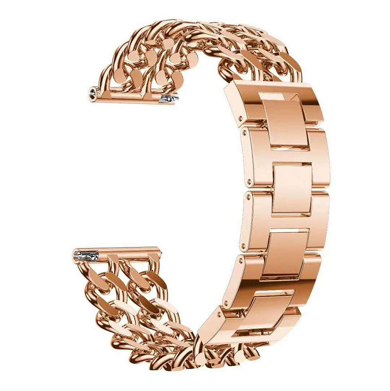 SP 20MM Stainless Steel Watch Band Quick Release Strap Replacement Wristband For Samsung For Women-Rose Gold