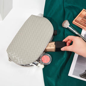 PU Makeup Bags Waterproof Makeup Pouch Women's Travel Toiletry Bag Accessories Organizer-Grey