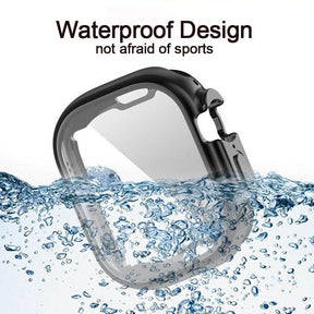TPU Anti-Scratch Protective Case with Screen Protector for Apple Watch Ultra 49mm-Gun Color
