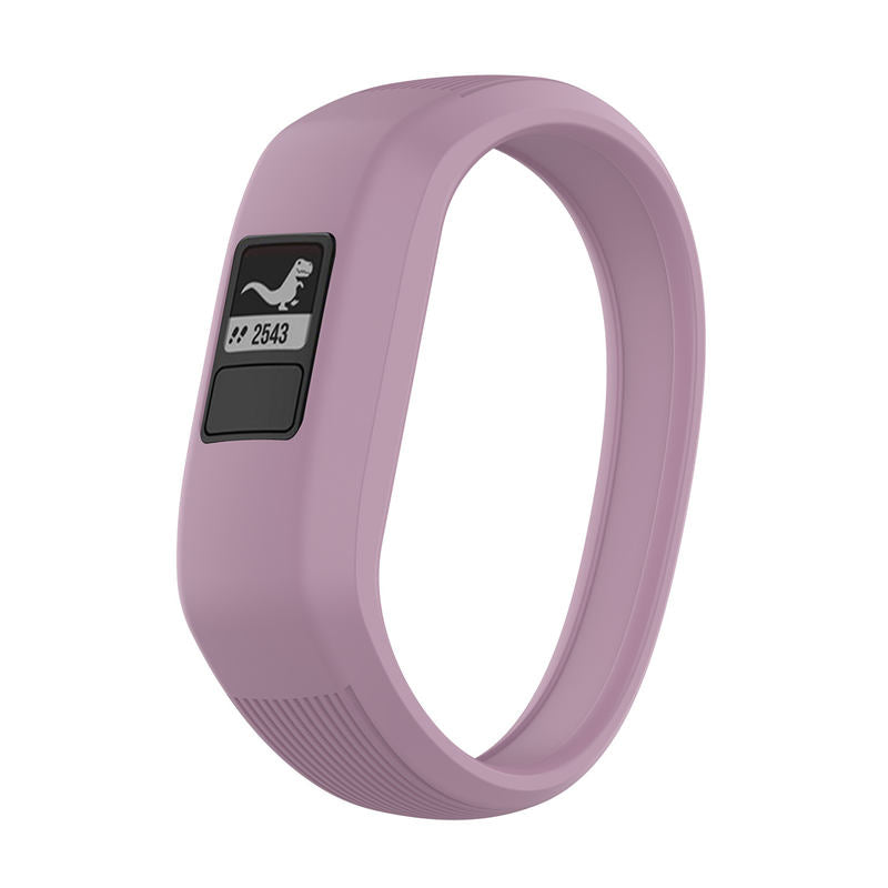 Soft Silicone Replacement Watchband for Garmin Vivofit JR Band for Kids Women Men-Purple
