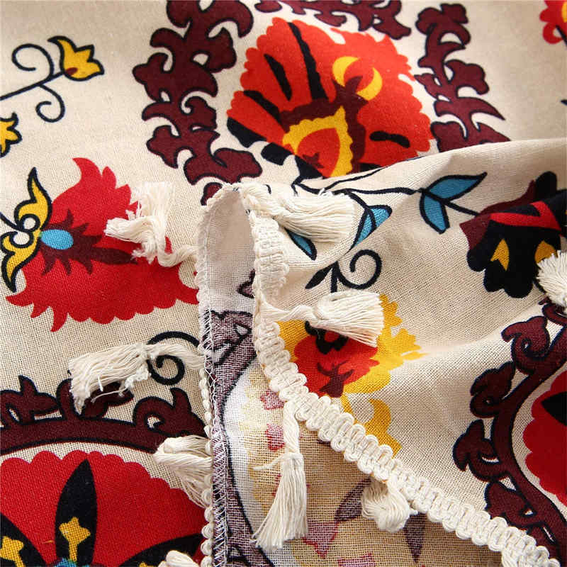 2 Panels Sunflower Pattern Semi-Blackout Window Curtains with Tassels Rod Pocket Design