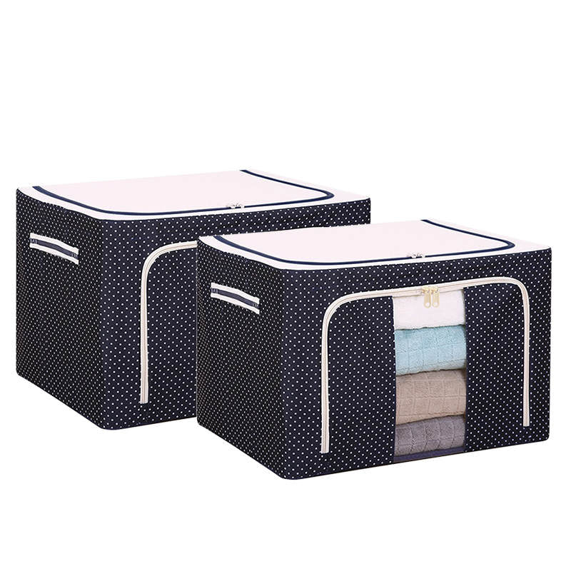 2 Pcs 66L Clothes Storage Bins Foldable with Handles for Bedroom