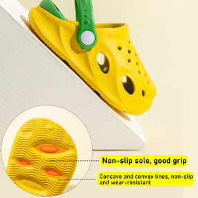 Toddler Boys Girls Clogs Lightweight Garden Slipper Non-Slip-Orange