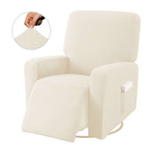 Recliner Stretch Sofa Slipcover Sofa Cover 4-Pieces Furniture Protector Couch Soft-Natural