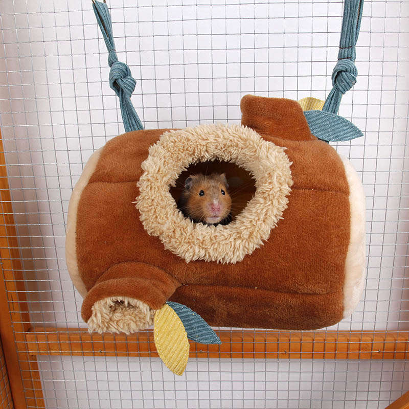 Hamster Tree Stump Hammock Warm House Nest