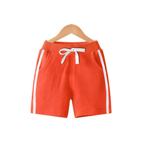 Kids 3 Pack 100% Cotton Sport Jogger Shorts Casual Elastic Pants-I