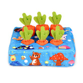 Baby Tissue Box Toy Forest Radish Crinkle Paper Sensory Silk Scarves Toys