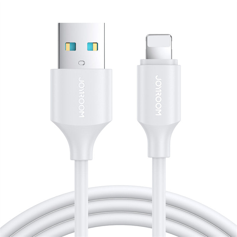 USB A to Lightning 2.4A Fast Charging Cable for iPhone 14 13 Pro Max iPad-White