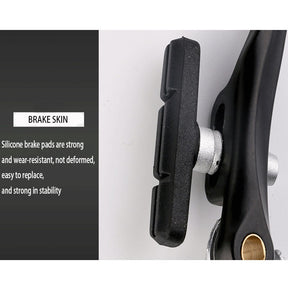 Mountain Bike V-Brake Set Replacement Fit for Most Bicycle-Black