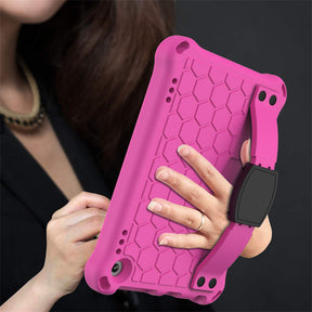 Hive Kindle Fire HD8/HD8 Plus (2020) Tablet Case Durable Stand Cover With Shoulder Strap-RoseBlack