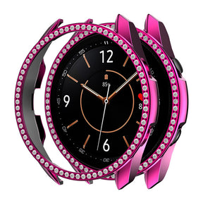 Bling Diamond Frame PC Cover For Galaxy Watch 3 41MM/45MM-Purple