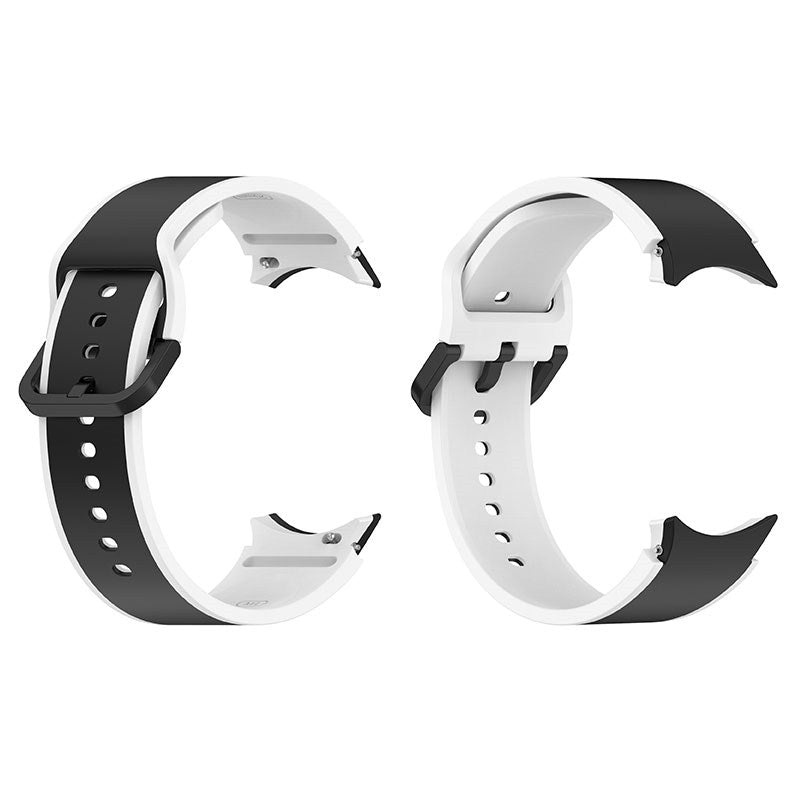 20mm Two Tone Silicone Sports Strap for Samsung Galaxy Watch 5-BlackWhite