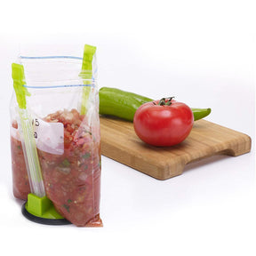 2 Pack Baggy Rack Holder For Food Prep Bag Ziplock Bag Holder Stand
