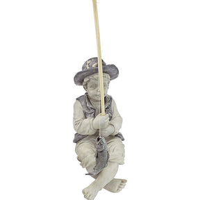 15cm Height The Little Fisherman Boy Fishing Garden Statue Pond Accessories Fish Yard Art Outdoor and Garden