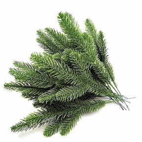 30Pcs 10.24x3.94 Inches Artificial Pine Branches Green Leaves Needle Garland