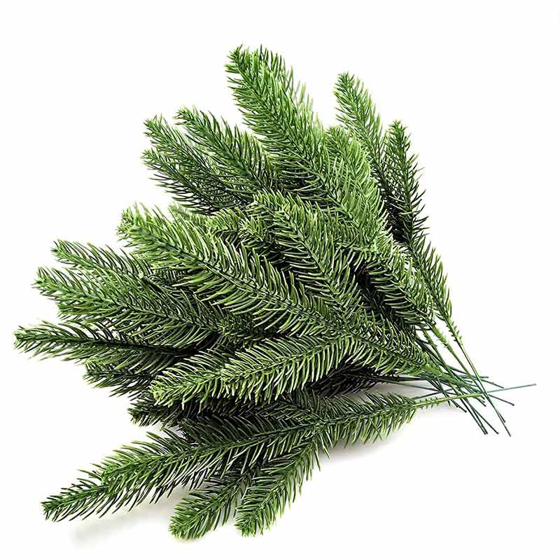 30Pcs 10.24x3.94 Inches Artificial Pine Branches Green Leaves Needle Garland