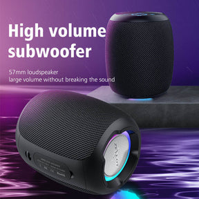 Wireless Bluetooth Speaker Subwoofer Big Volume IPX7 Waterproof Portable for Outdoor-Black