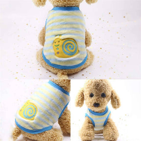 Set of 2 Pcs Pet Fleece Sweaters Warm Printed Clothes for Small Dogs-Set3