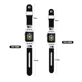 Sports Band Soft Silicone Breathable Waterproof for Apple Watch-BlackWhite