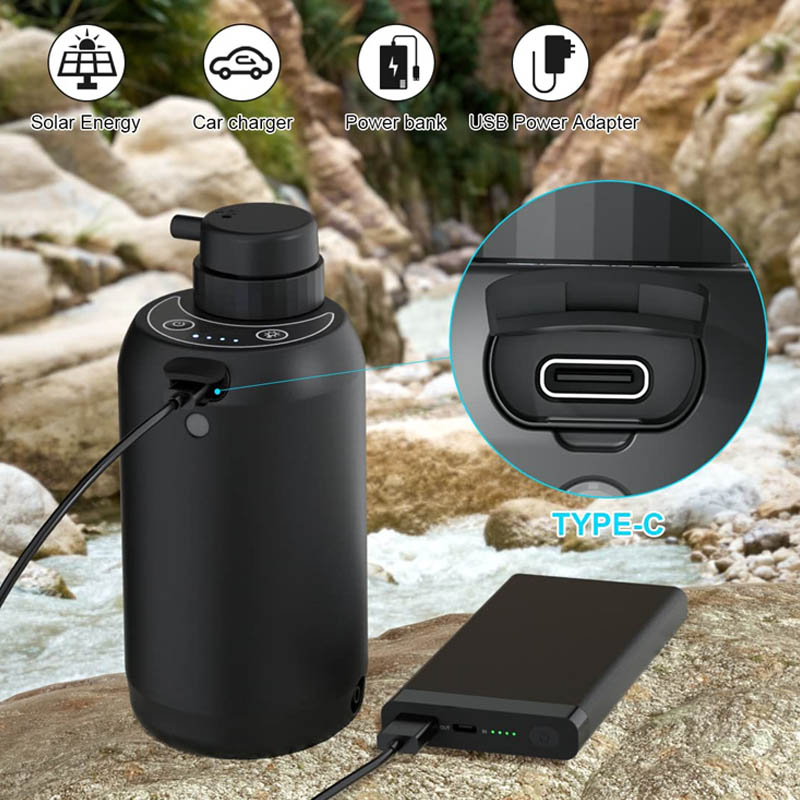 Portable Electric Water Filter System with Emergency Lighting for Hurricane Camping