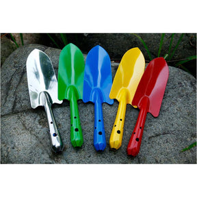 5 Packs Random Color Mini Colorful Metal Garden Hand Shovel, Flower Soil Planting Digging Transplanting Light Duty Tools