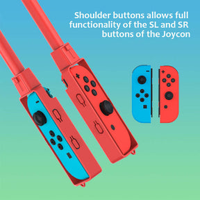 2Pcs Sports Game Golf Culb for Switch Joy-Con Controller-Blue Red